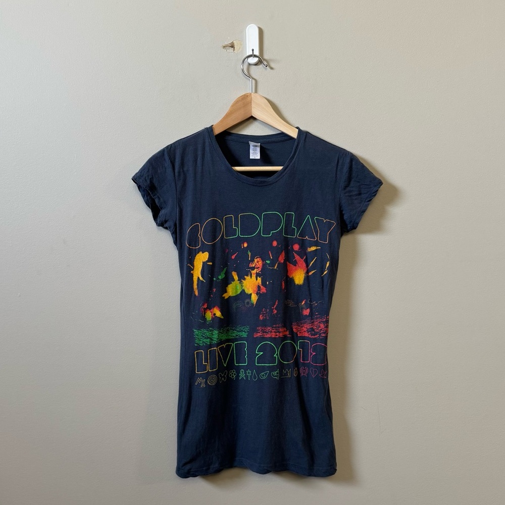 Coldplay Live 2012-2013 short sleeve women’s concert graphic t-shirt